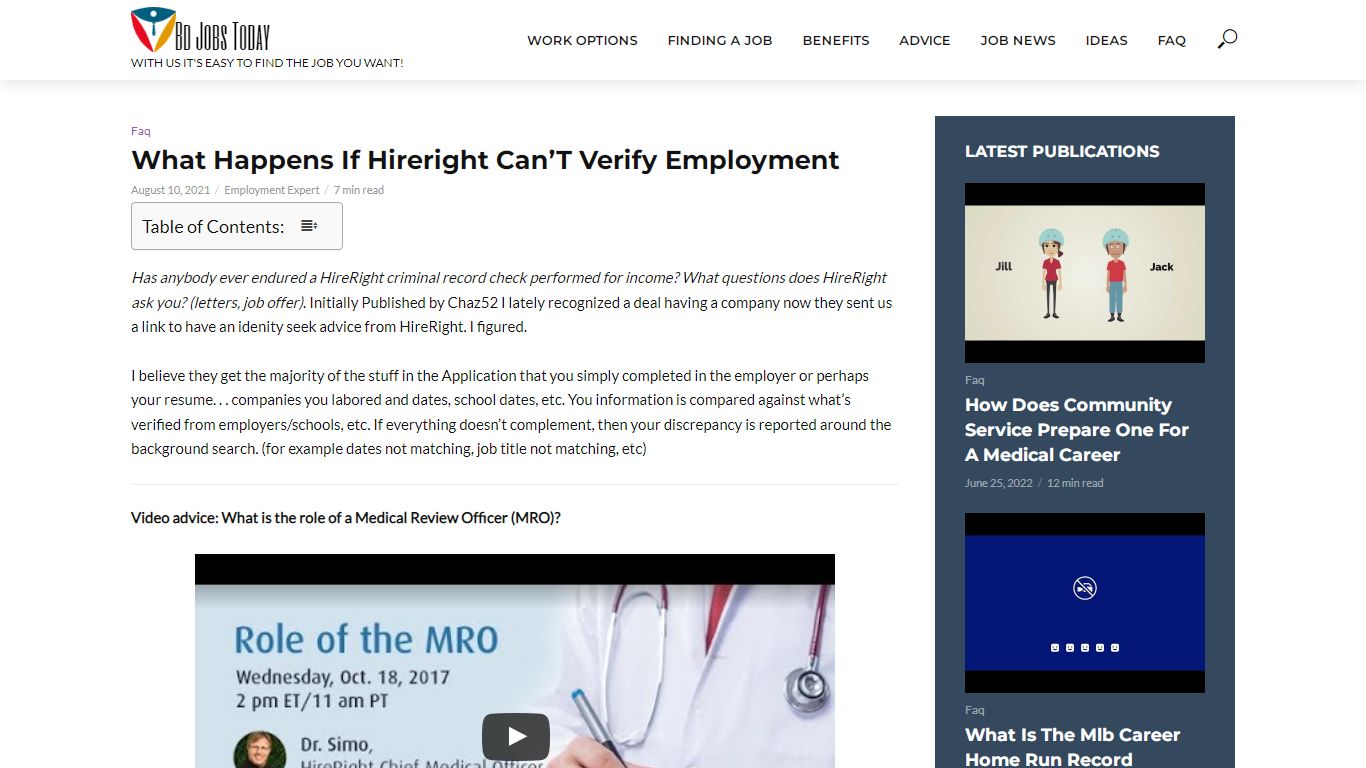 What Happens If Hireright Can’T Verify Employment